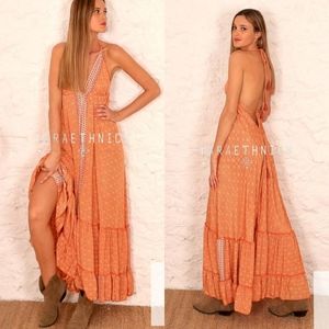 Laraethnics Open Back Long Dress Petal One Size